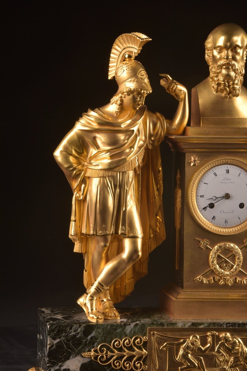 Une Pendule Française En Bronze Doré Du Début Du 19ème Siècle-photo-6