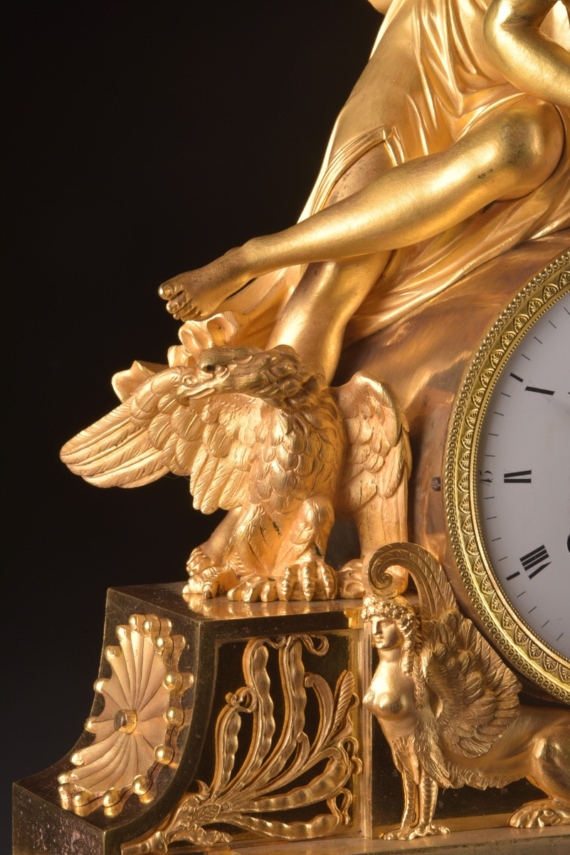 Pendule Empire “Diane et Callisto” – Alexandre à Paris, vers 1810-photo-4