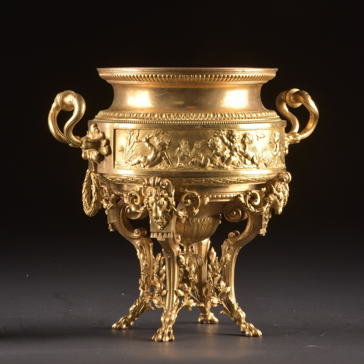 Gilt Bronze Centerpiece, Attributed To F. Barbedienne-photo-4