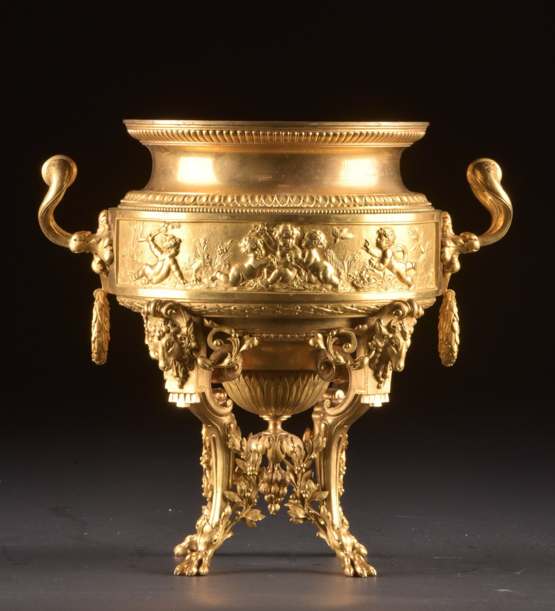 Gilt Bronze Centerpiece, Attributed To F. Barbedienne-photo-6