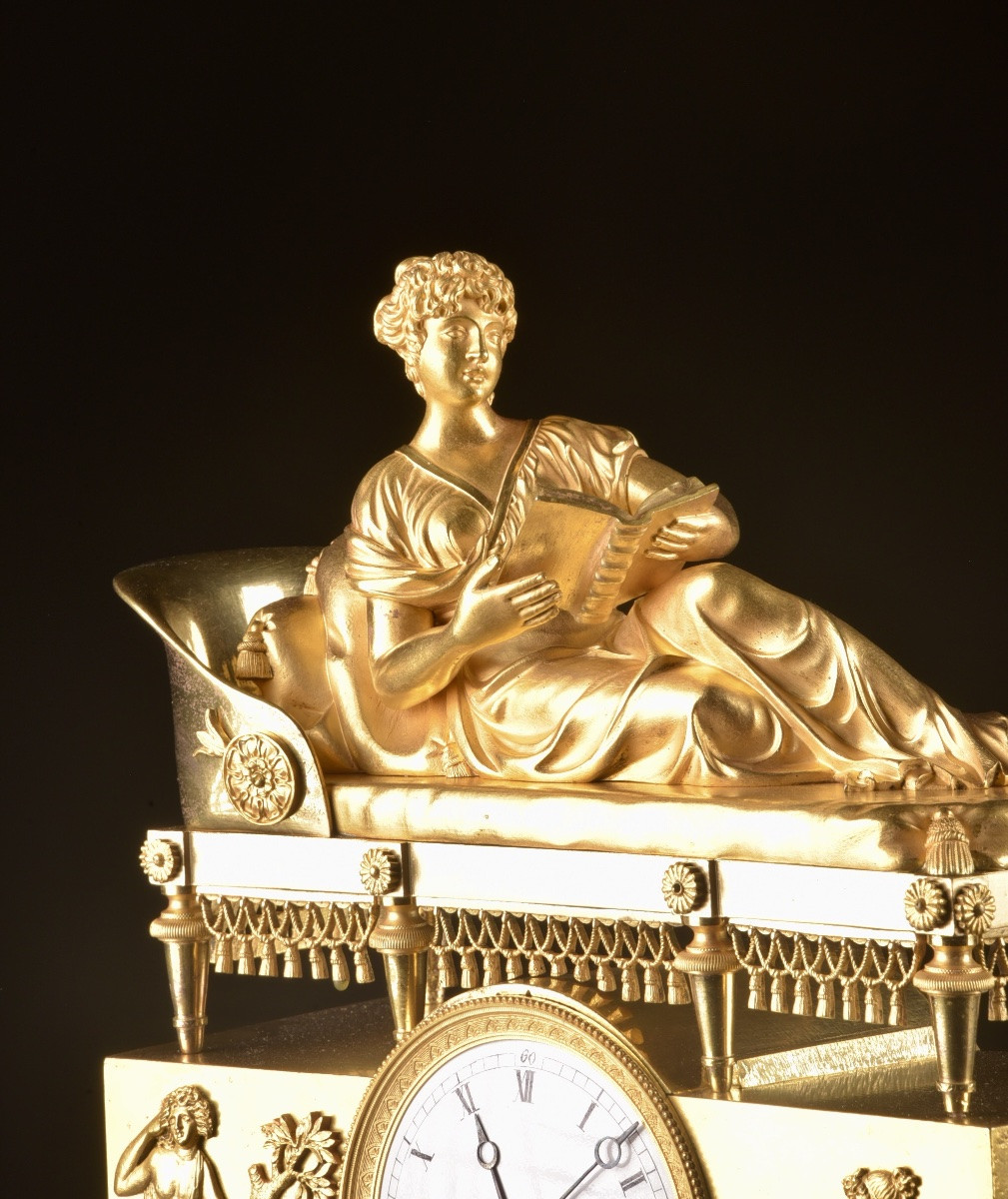 Empire Clock “madame Récamier”-photo-8
