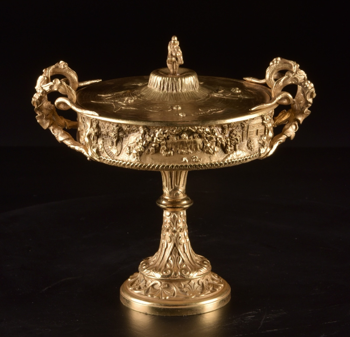 Coupe en bronze doré Napoléon III – vers 1860-photo-2