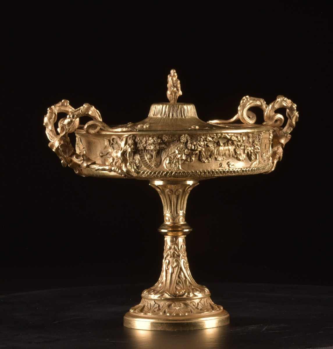 Coupe en bronze doré Napoléon III – vers 1860-photo-5