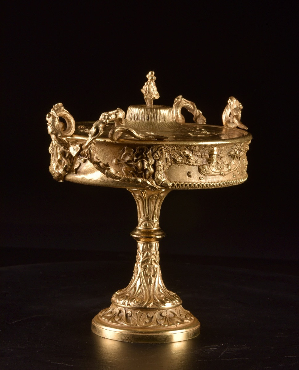 Coupe en bronze doré Napoléon III – vers 1860-photo-6
