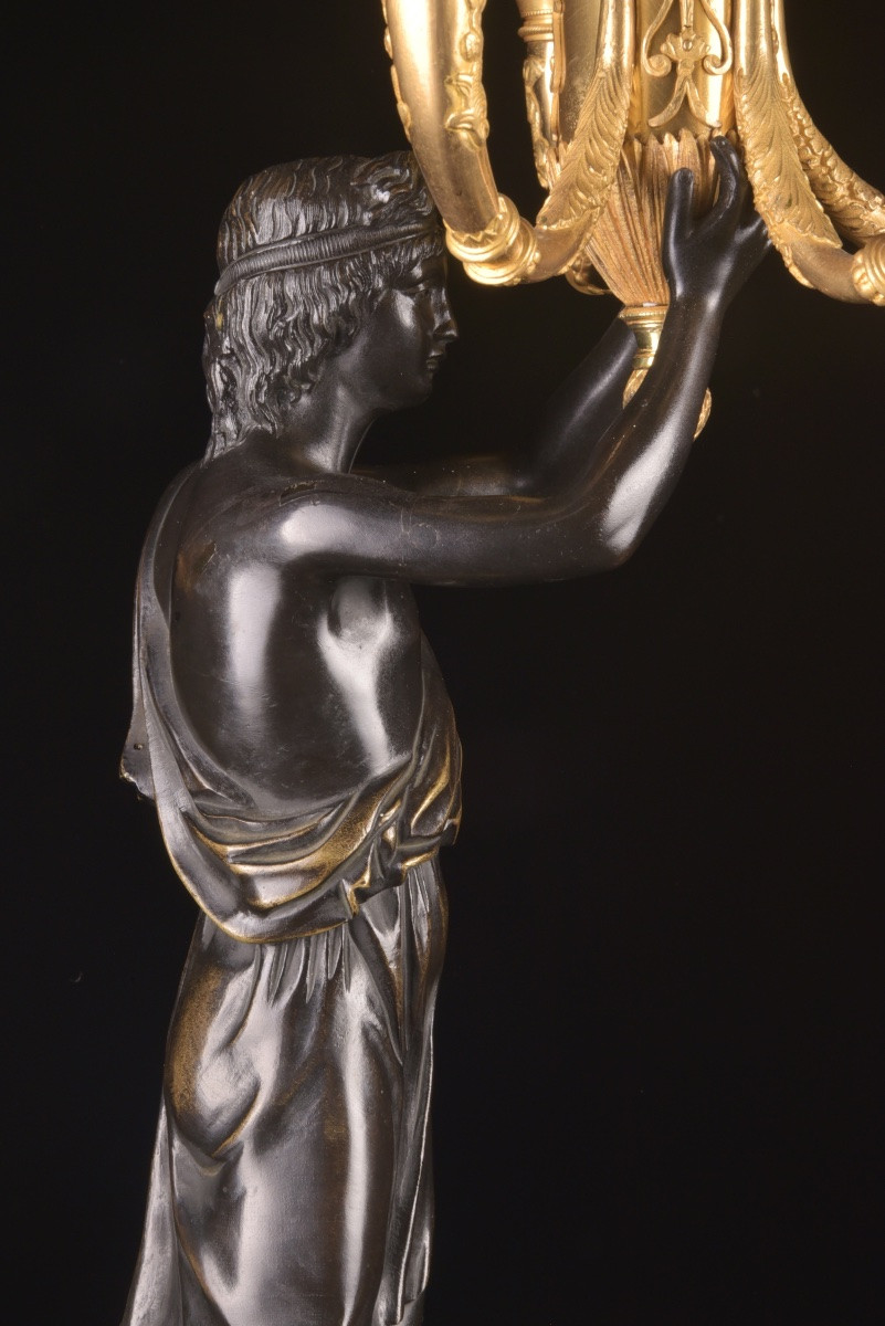 Pair Of Charles X Candelabras – In The Style Of Pierre-philippe Thomire-photo-6