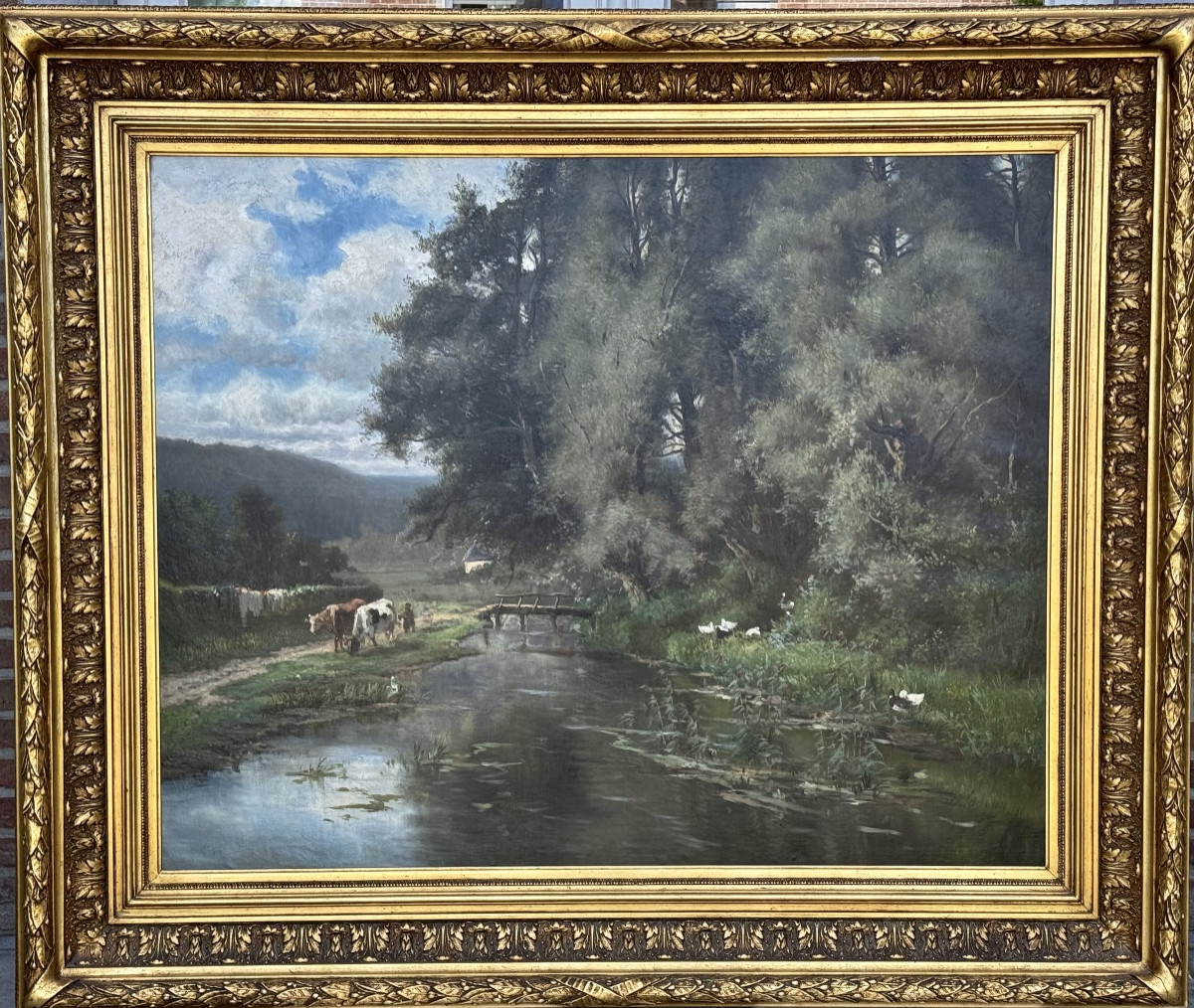 "environs De Modave"  By F. Van Roy, 1886