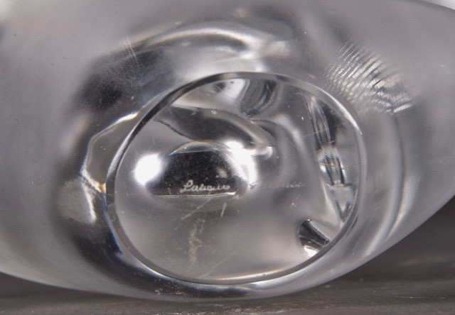 Sylvie Crystal Dove Vase – Lalique, 1970 -photo-3