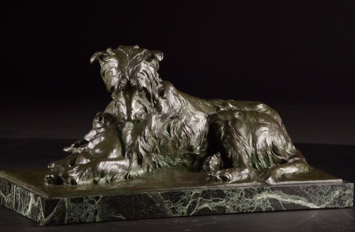 Deux Amis, Charles Paillet (1871–1937), Cire Perdue, Susse Frères, Paris-photo-2