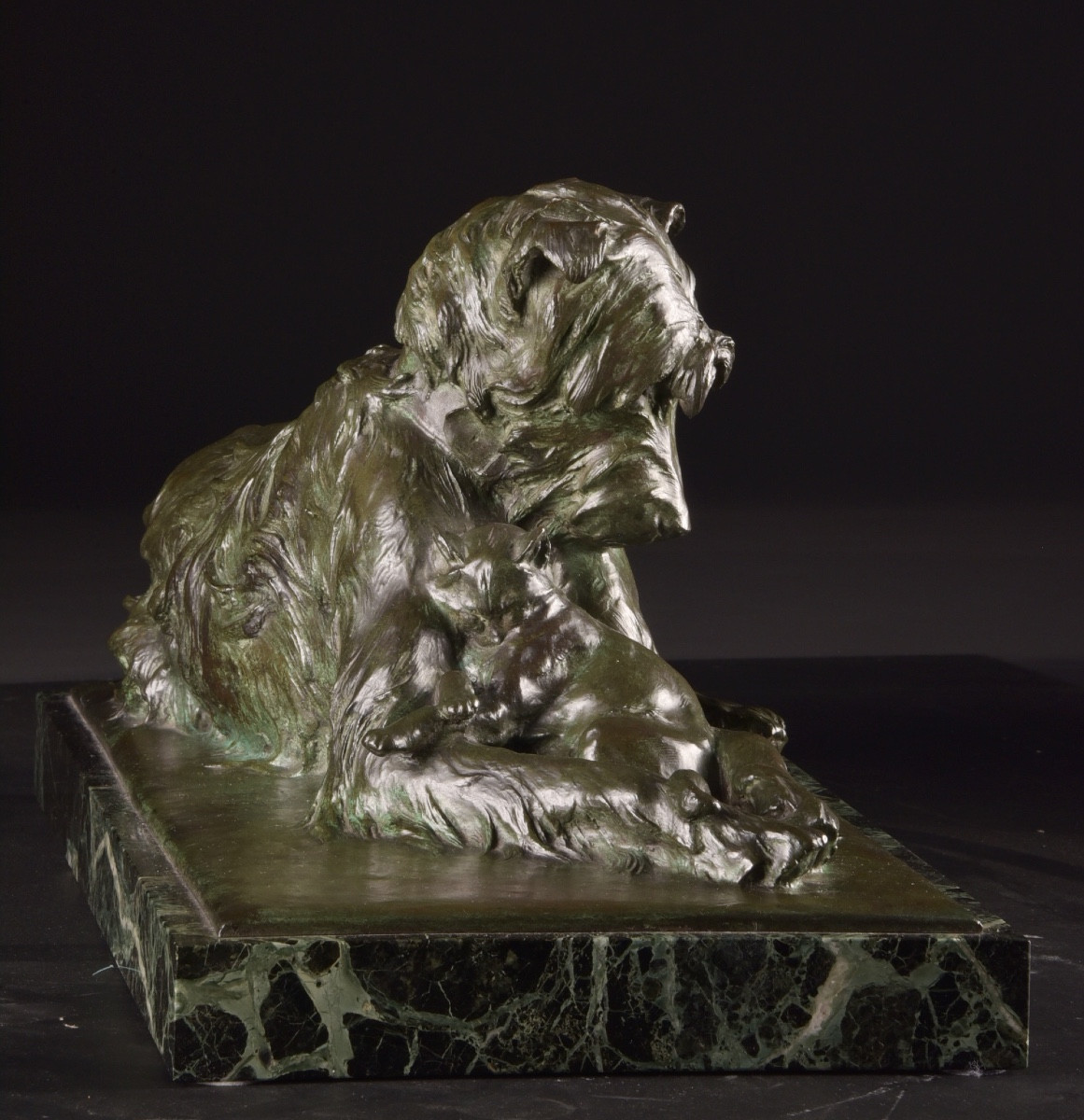 Deux Amis, Charles Paillet (1871–1937), Cire Perdue, Susse Frères, Paris-photo-3