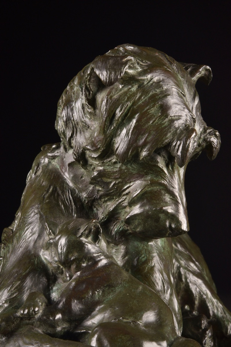 Deux Amis, Charles Paillet (1871–1937), Cire Perdue, Susse Frères, Paris-photo-7