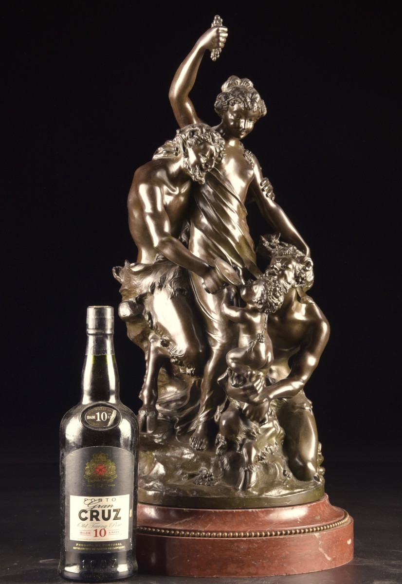 Clodion – Bacchanal With Four Figures 19th Century-photo-2