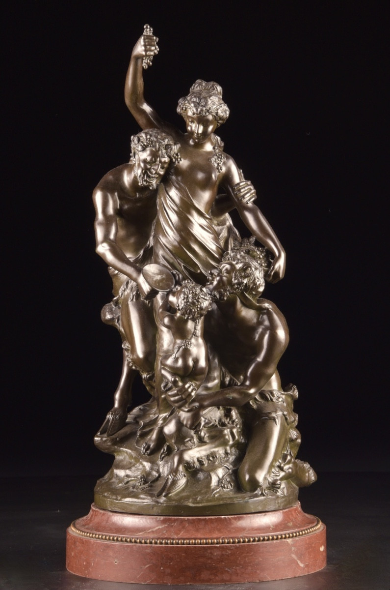 Clodion – Bacchanal With Four Figures 19th Century