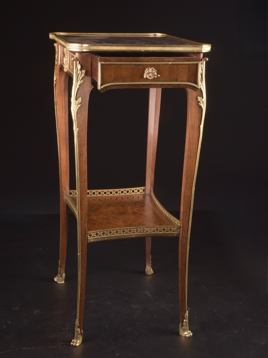Table d’entre-deux de style Louis XV, signée Paul Sormani (1817–1877), Paris-photo-3
