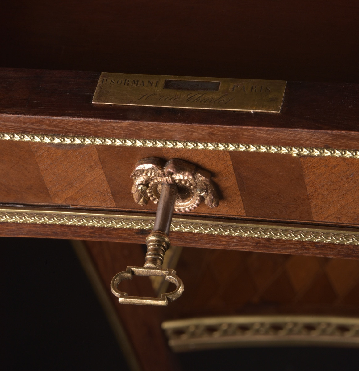 Table d’entre-deux de style Louis XV, signée Paul Sormani (1817–1877), Paris-photo-4