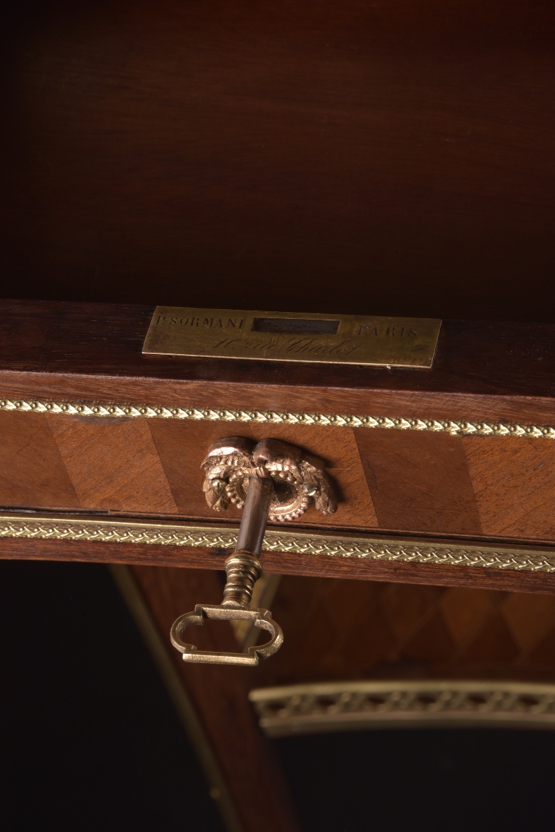 Table d’entre-deux de style Louis XV, signée Paul Sormani (1817–1877), Paris-photo-5