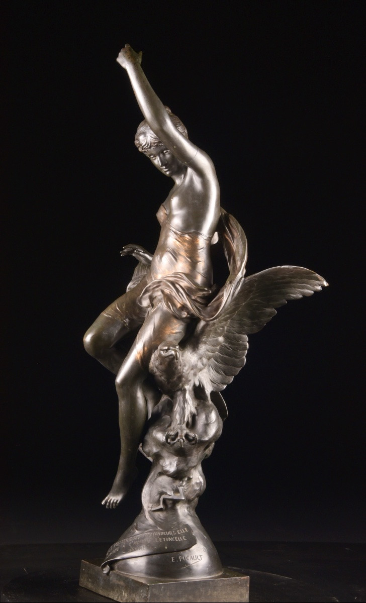 Hébé et Jupiter sous la forme d’un aigle, Émile-Louis Picault (1833–1915)-photo-1