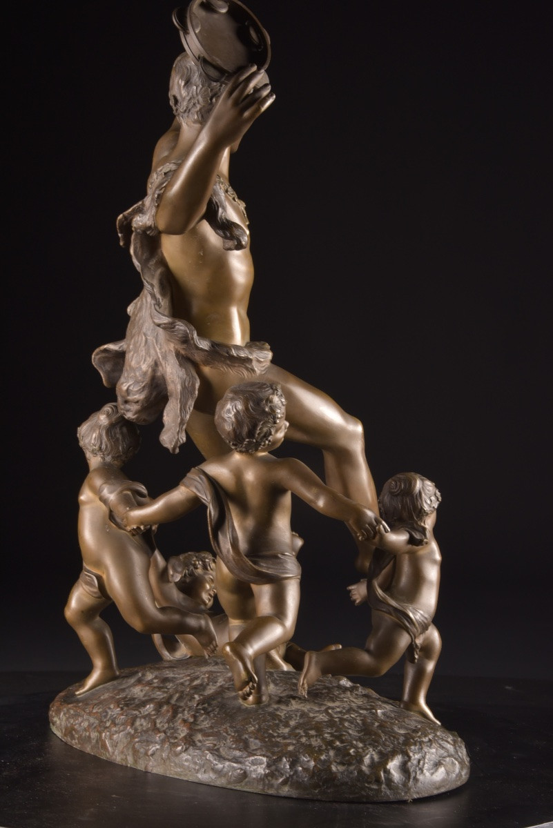 Fauna With A Tambourine – émile Pfister, France, Late 19th Century-photo-5