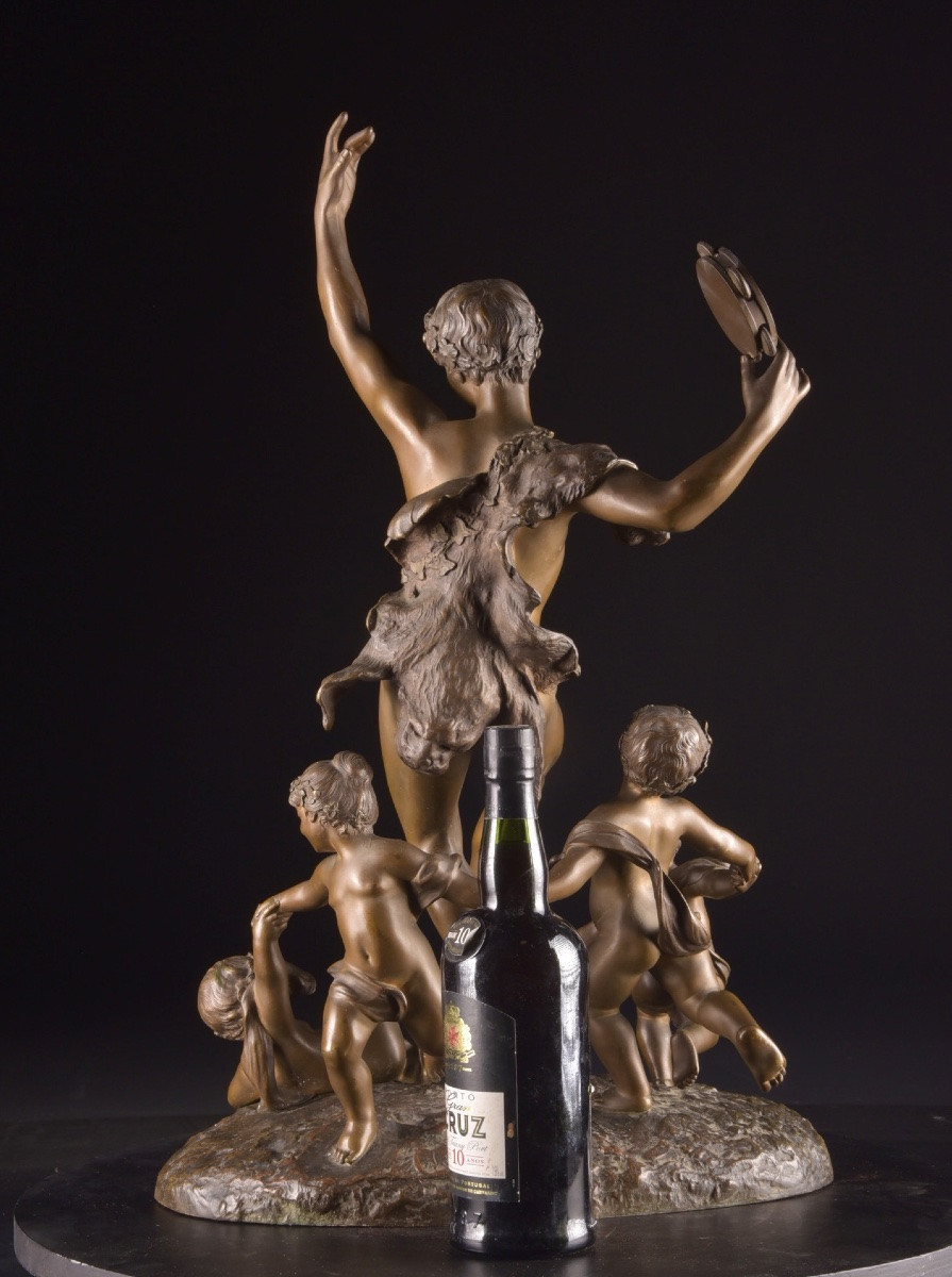 Fauna With A Tambourine – émile Pfister, France, Late 19th Century-photo-7