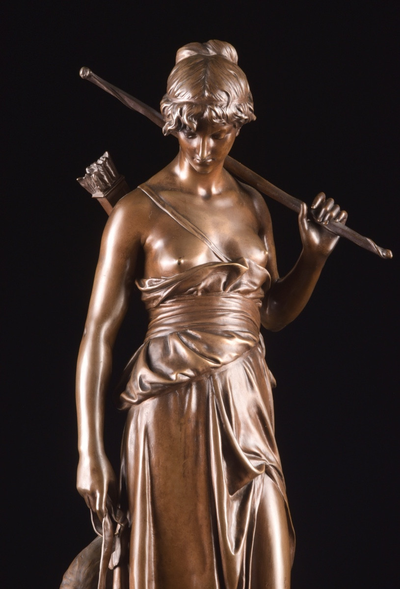 Aimé-jules Aizelin (1823–1902) — “nymph Of Diana”-photo-2