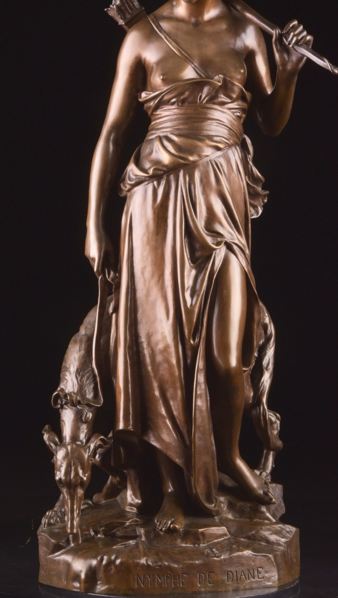 Aimé-jules Aizelin (1823–1902) — “nymph Of Diana”-photo-1