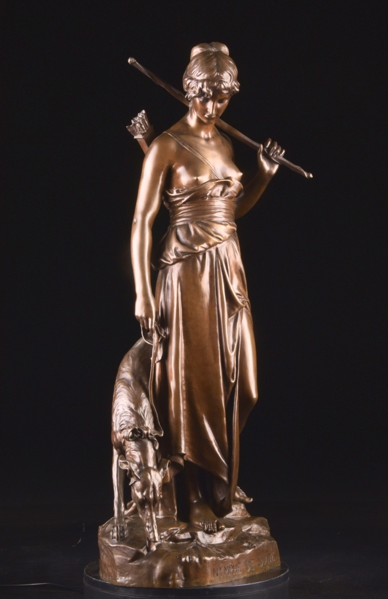 Aimé-jules Aizelin (1823–1902) — “nymph Of Diana”-photo-3