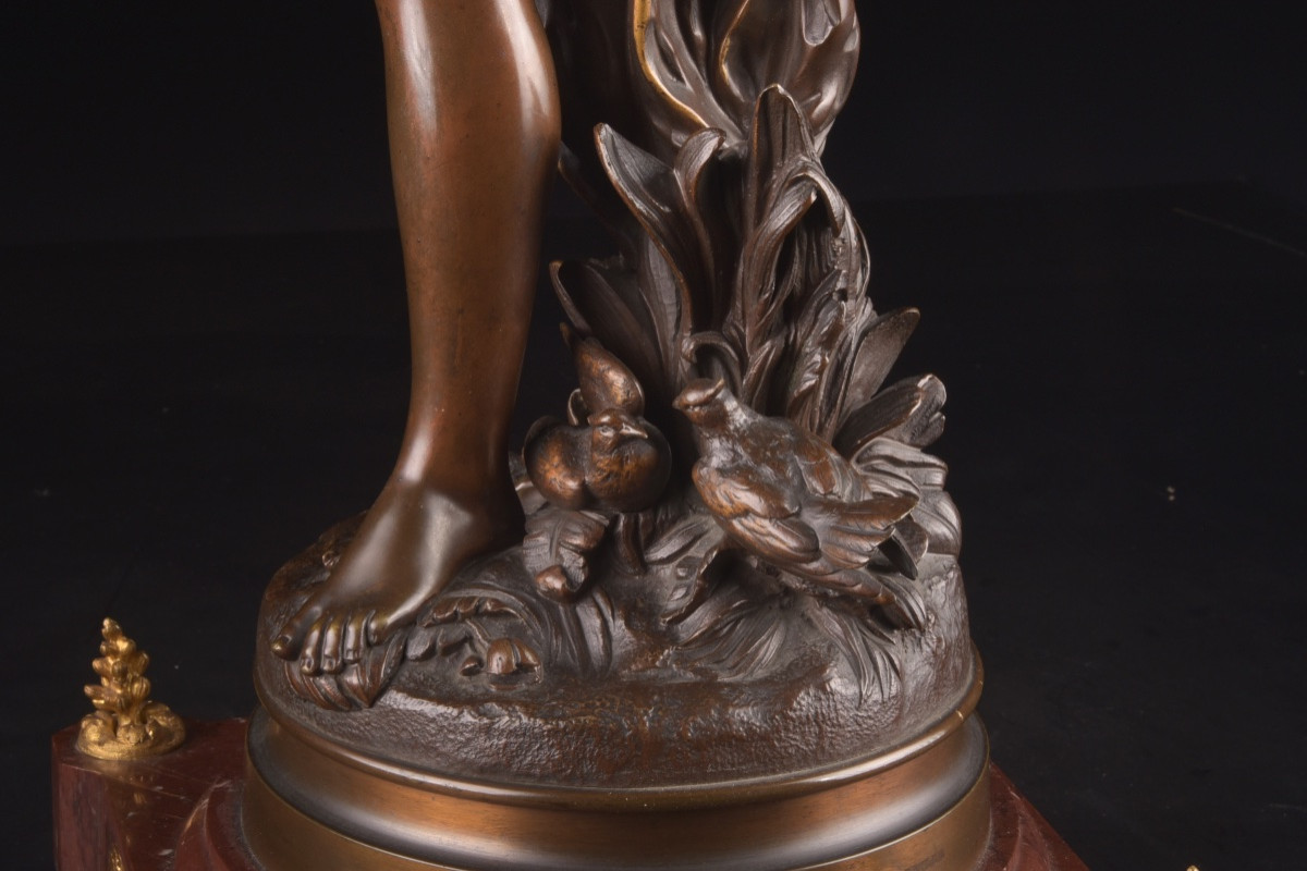 Hippolyte Moreau (1832–1927) — Figure en bronze sur base tournante-photo-6