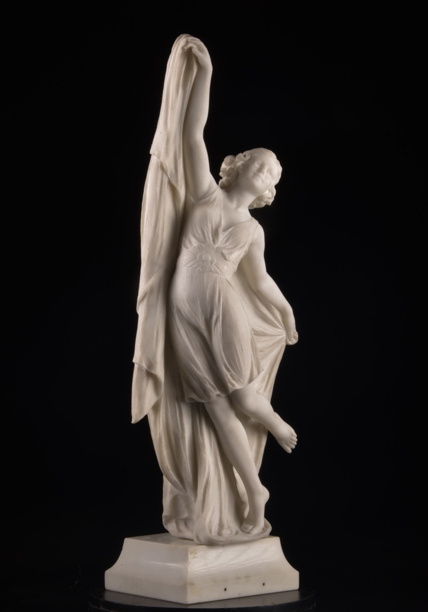 Figure en marbre florentine du XIXe siècle par Dante Zoi-photo-4