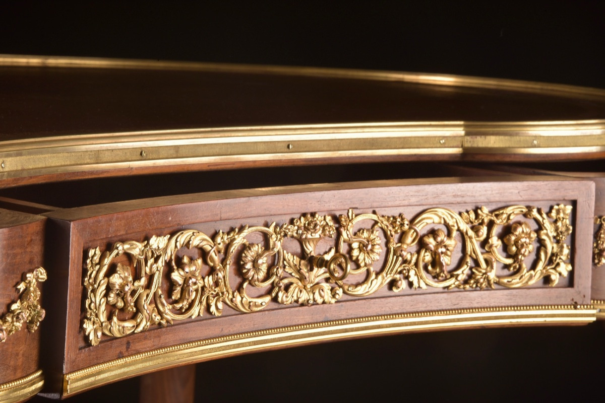 Table écritoire en forme de rognon par François Linke (1855–1946), France, fin du XIXᵉ siècle-photo-6