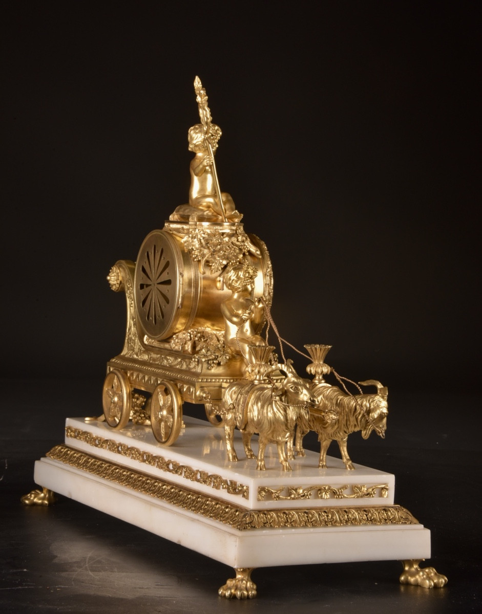 Ensemble de pendule en bronze doré d’époque française, fin du XIXᵉ siècle-photo-4