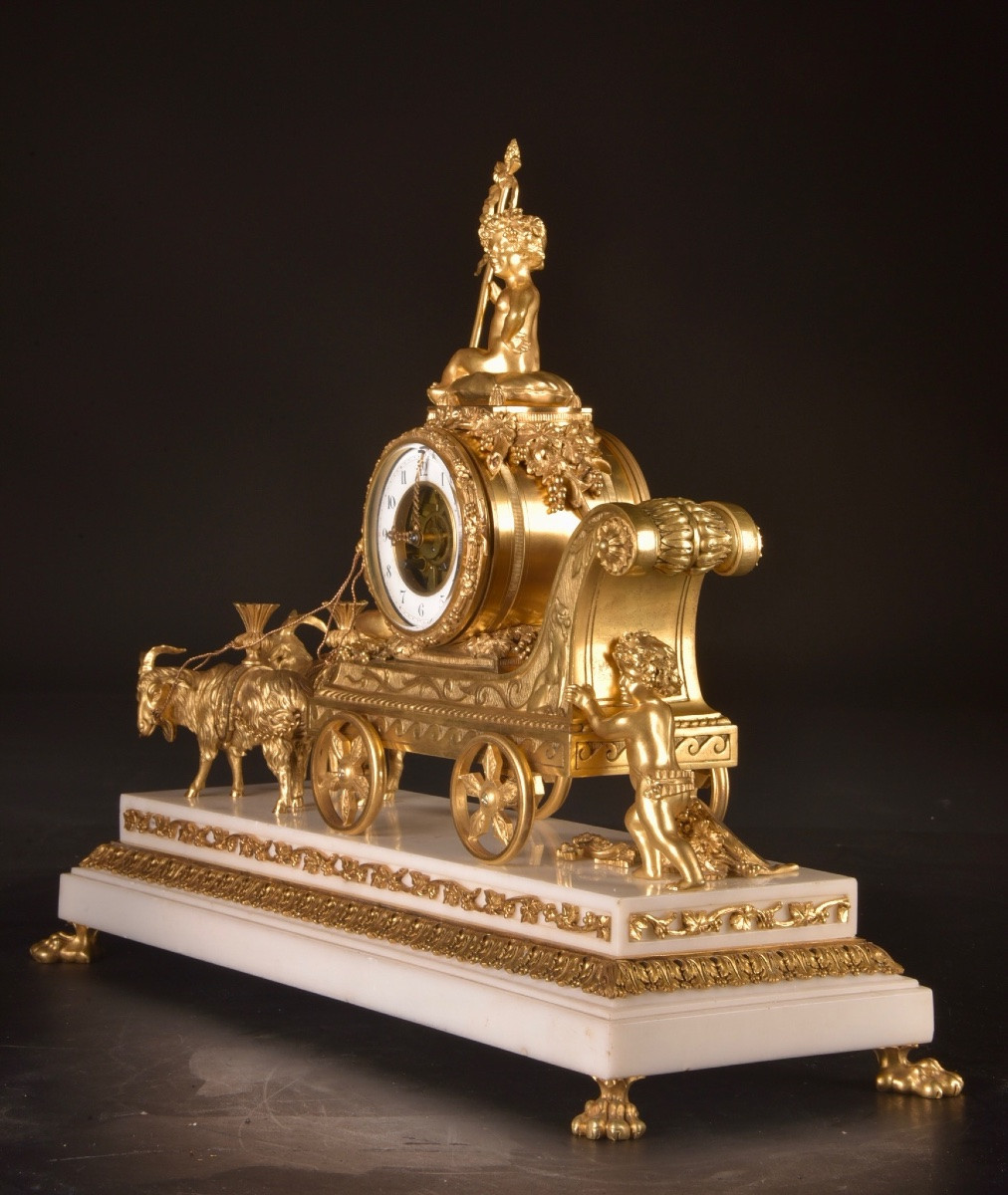 Ensemble de pendule en bronze doré d’époque française, fin du XIXᵉ siècle-photo-7