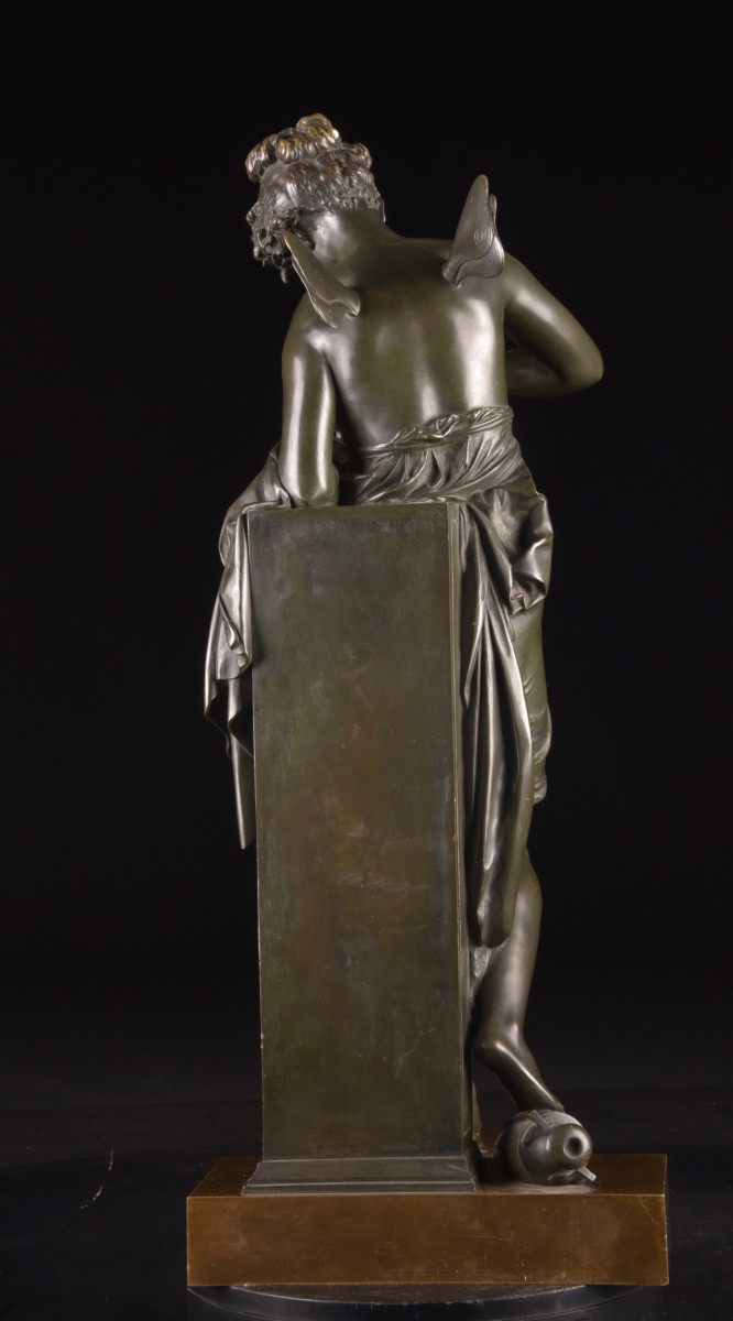 Psyche, Bronze Sculpture, Albert-ernest Carrier-belleuse (1824–1887), 19th Century-photo-8