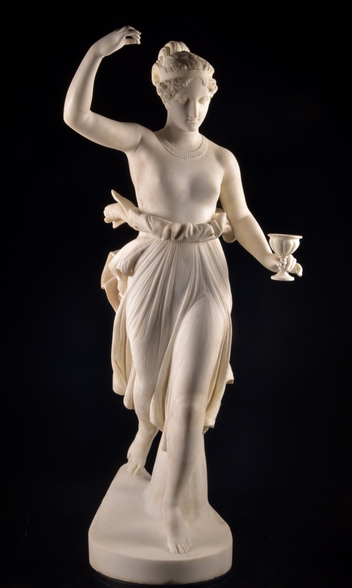 Marble Sculpture Depicting Hebe — After Antonio Canova (1757–1822)-photo-2