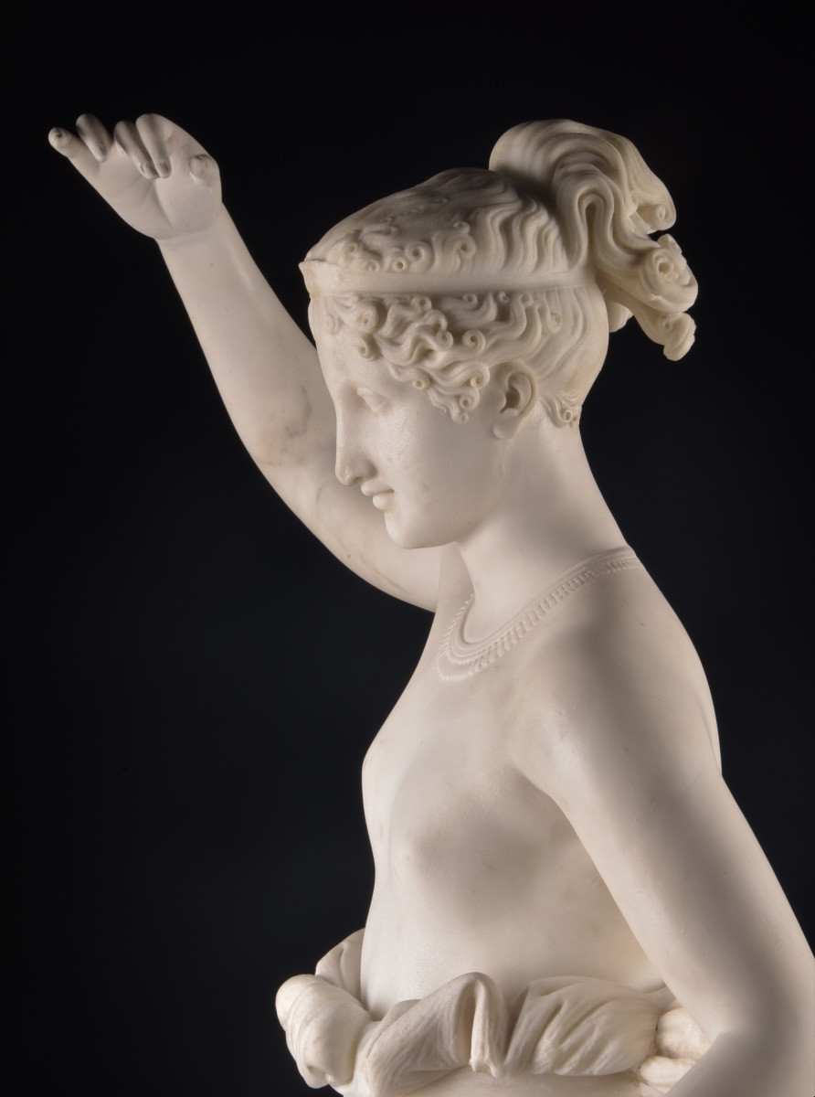 Marble Sculpture Depicting Hebe — After Antonio Canova (1757–1822)-photo-3