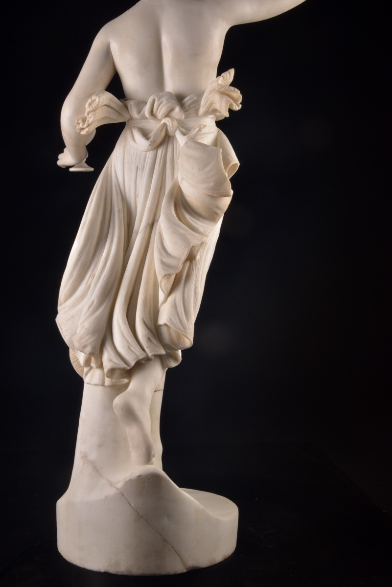 Marble Sculpture Depicting Hebe — After Antonio Canova (1757–1822)-photo-7