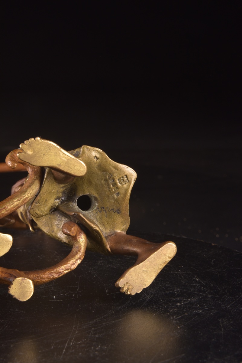 Orientalist Bronze Figure From Vienna With Panthers – Bergman Workshop, Vienna, Circa 1900 -photo-8