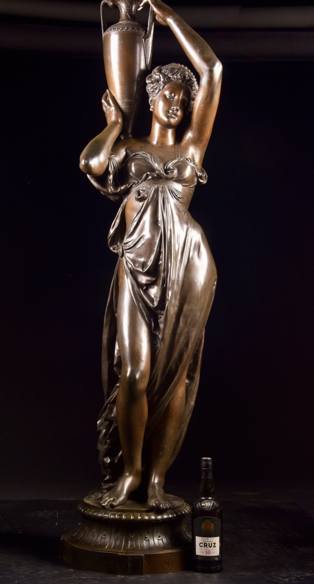 Life-size Sculpture Of A Classical Female Figure, Signe A. Carrier-photo-2