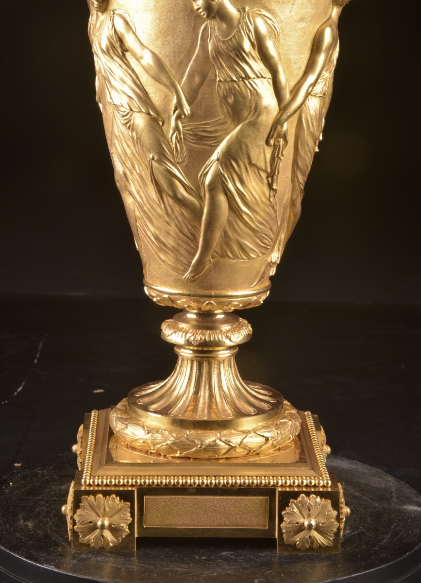 Monumental Eight-light Candelabra, Empire Style-photo-3