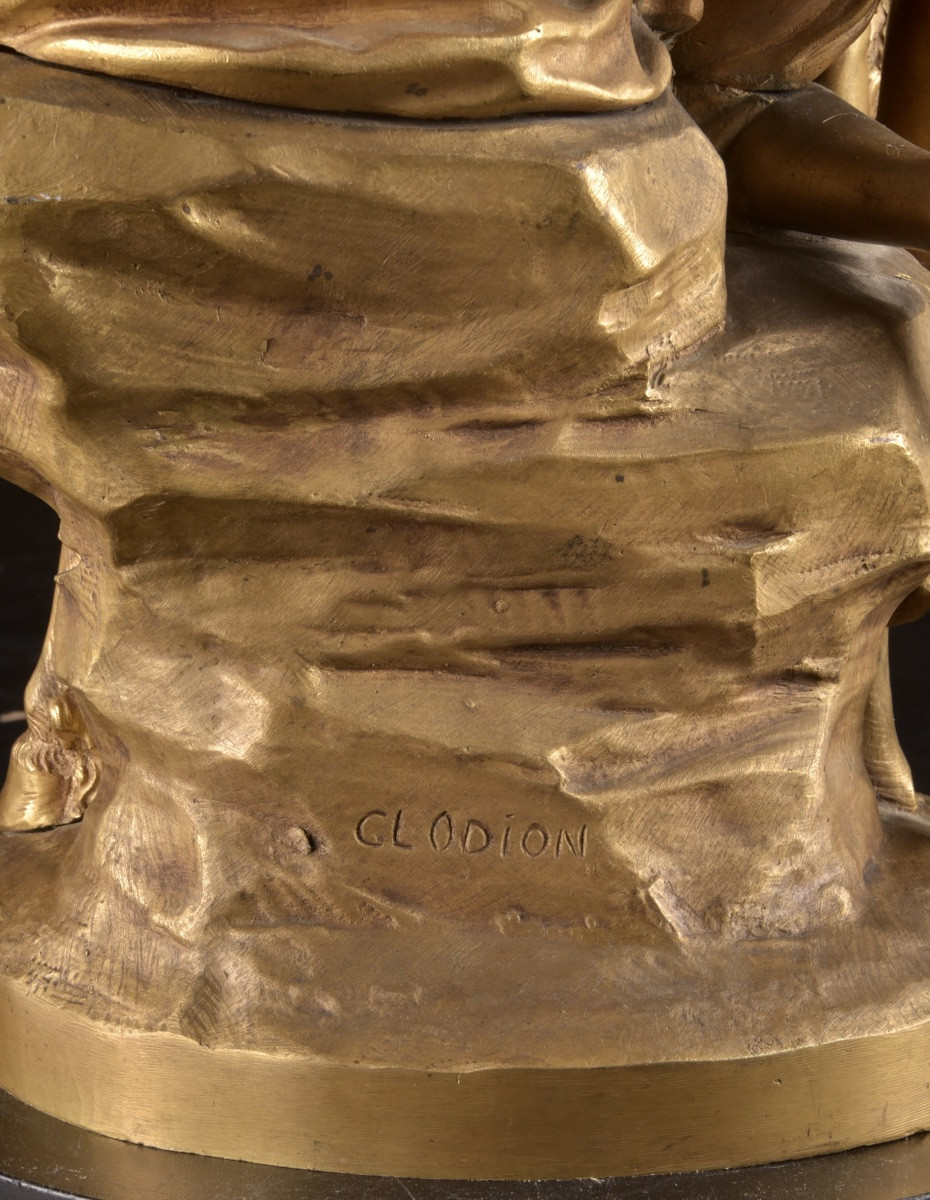 Claude Michel, Known As Clodion (1738–1814) Bacchanalian Group With Satyr, Nymph And Putto-photo-6