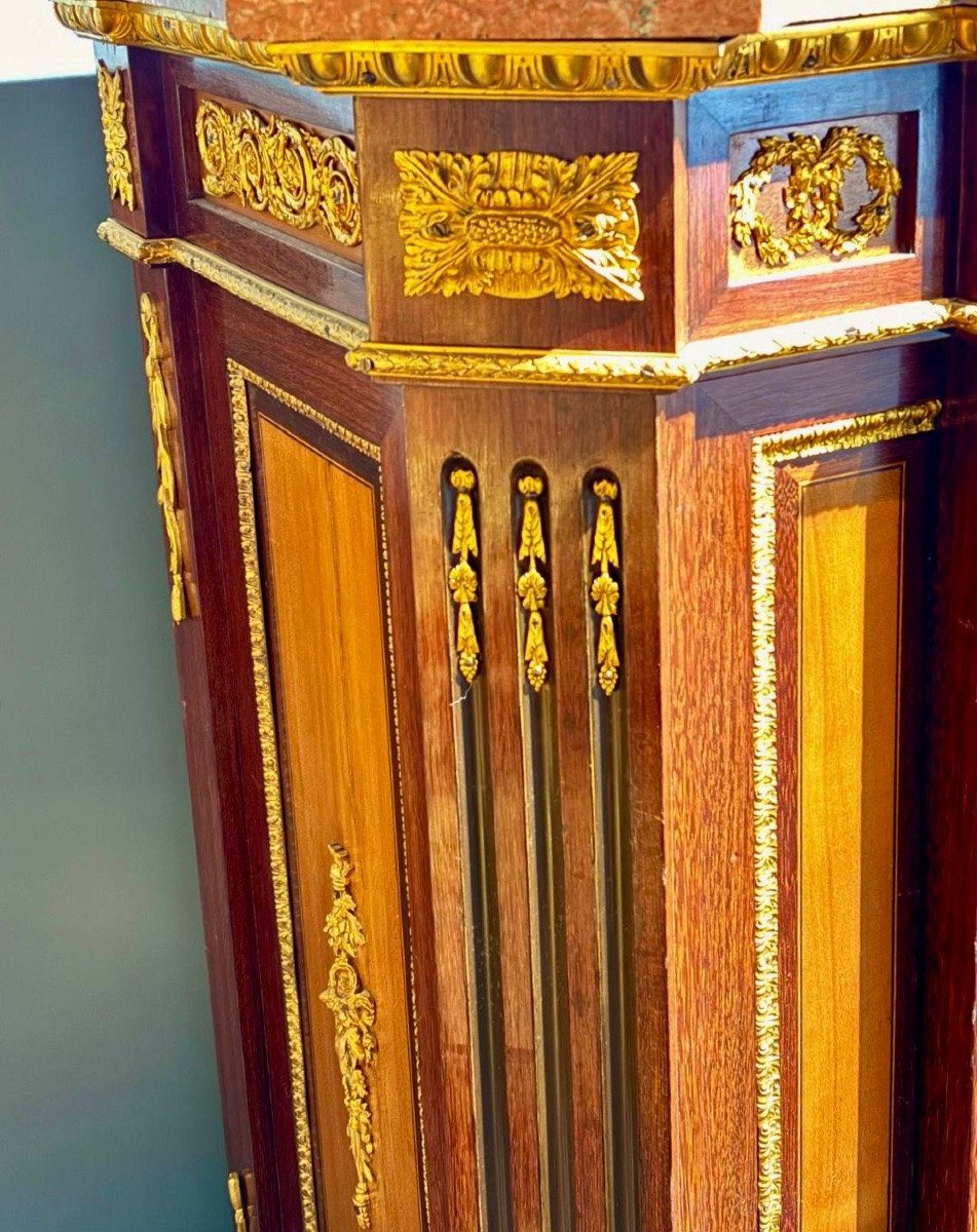 Cabinet en marqueterie signé Befort Jeune – Paris, XIXᵉ siècle-photo-4