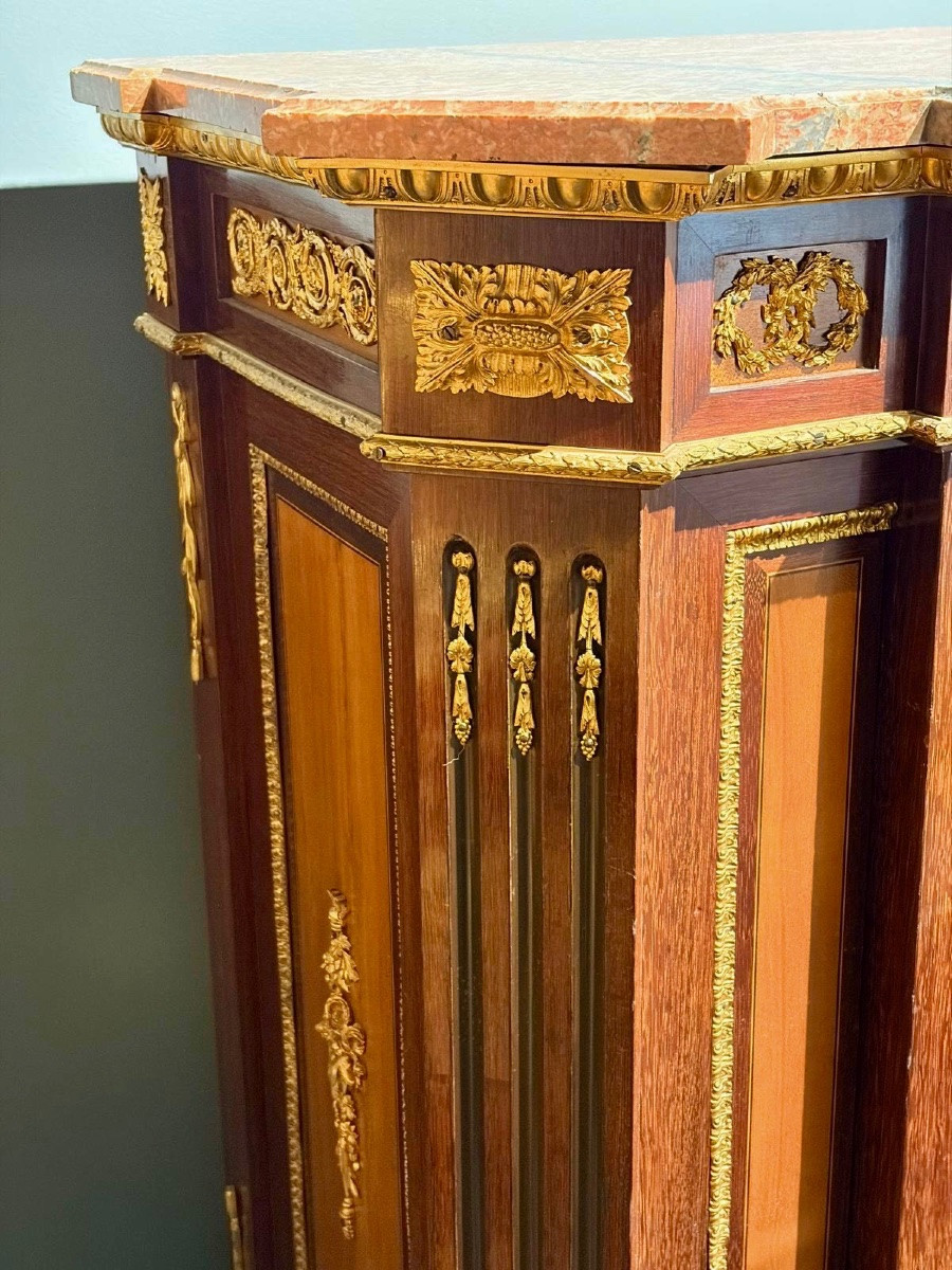 Cabinet en marqueterie signé Befort Jeune – Paris, XIXᵉ siècle-photo-5