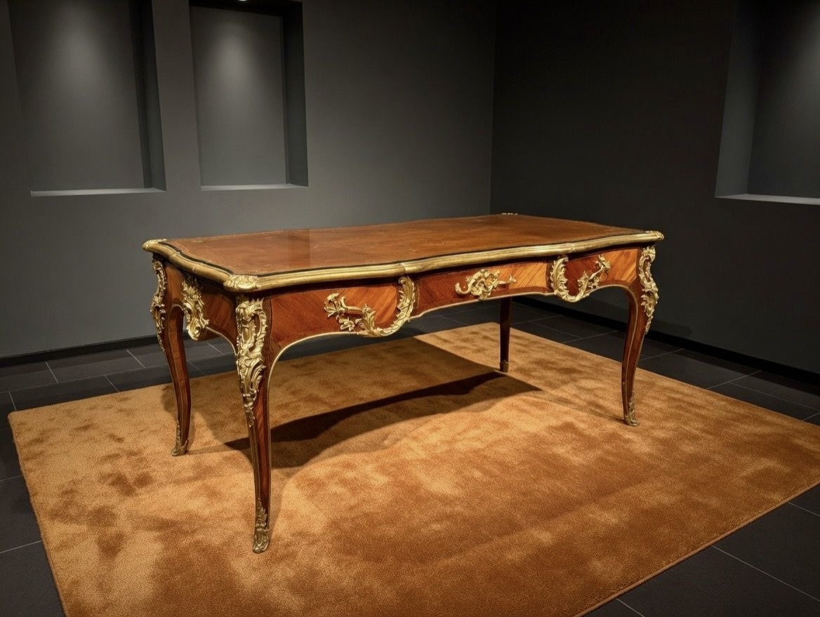 Bureau de style Louis XV, bois plaqué et bronze doré, estampillé Durand & Fils, vers 1880–1900-photo-5