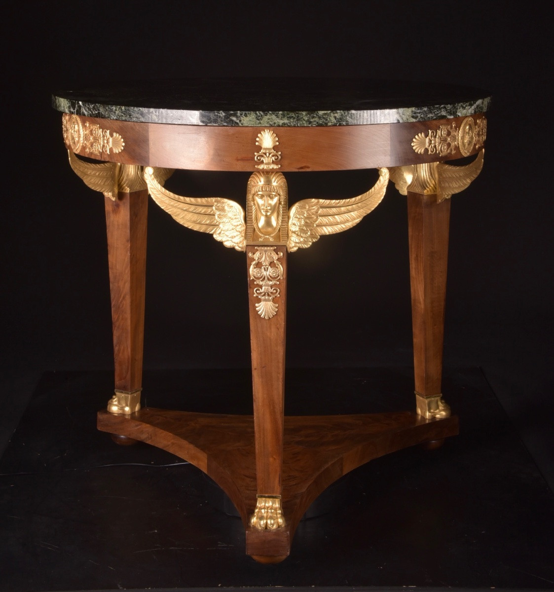 Empire Style Console, Circa 1880-1920, Inscribed "bin Herbin"-photo-7