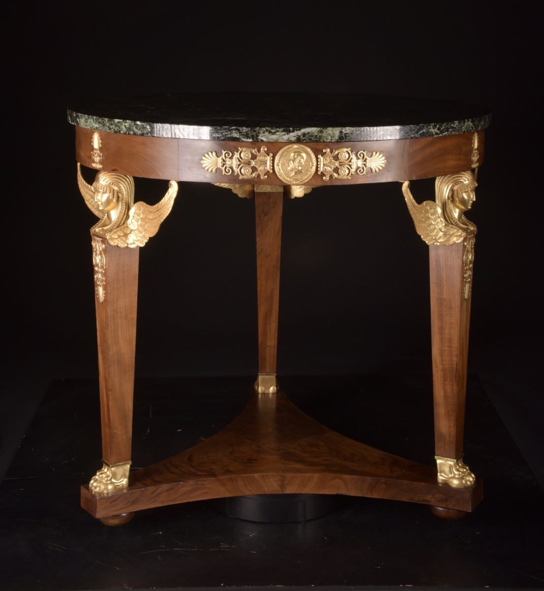 Empire Style Console, Circa 1880-1920, Inscribed "bin Herbin"