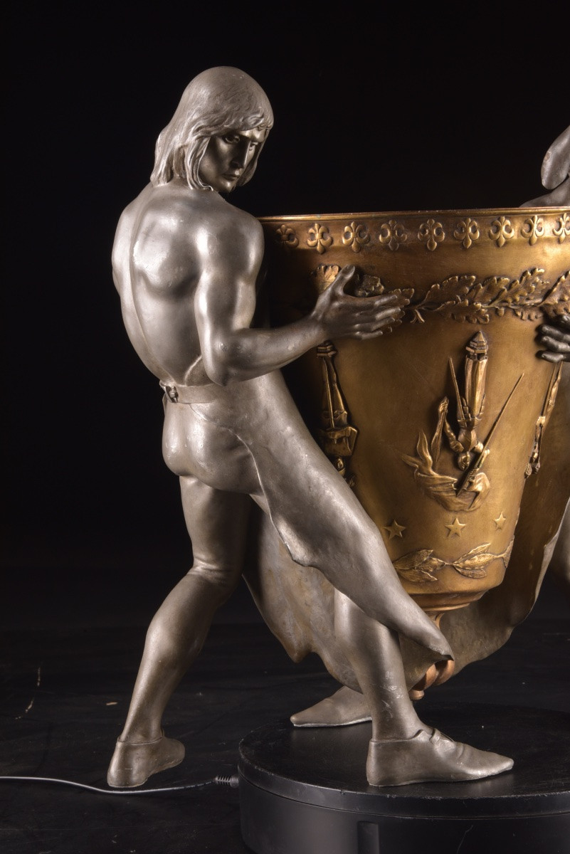 Bronze « Les Fondeurs du Moyen Âge », vers 1900.-photo-6