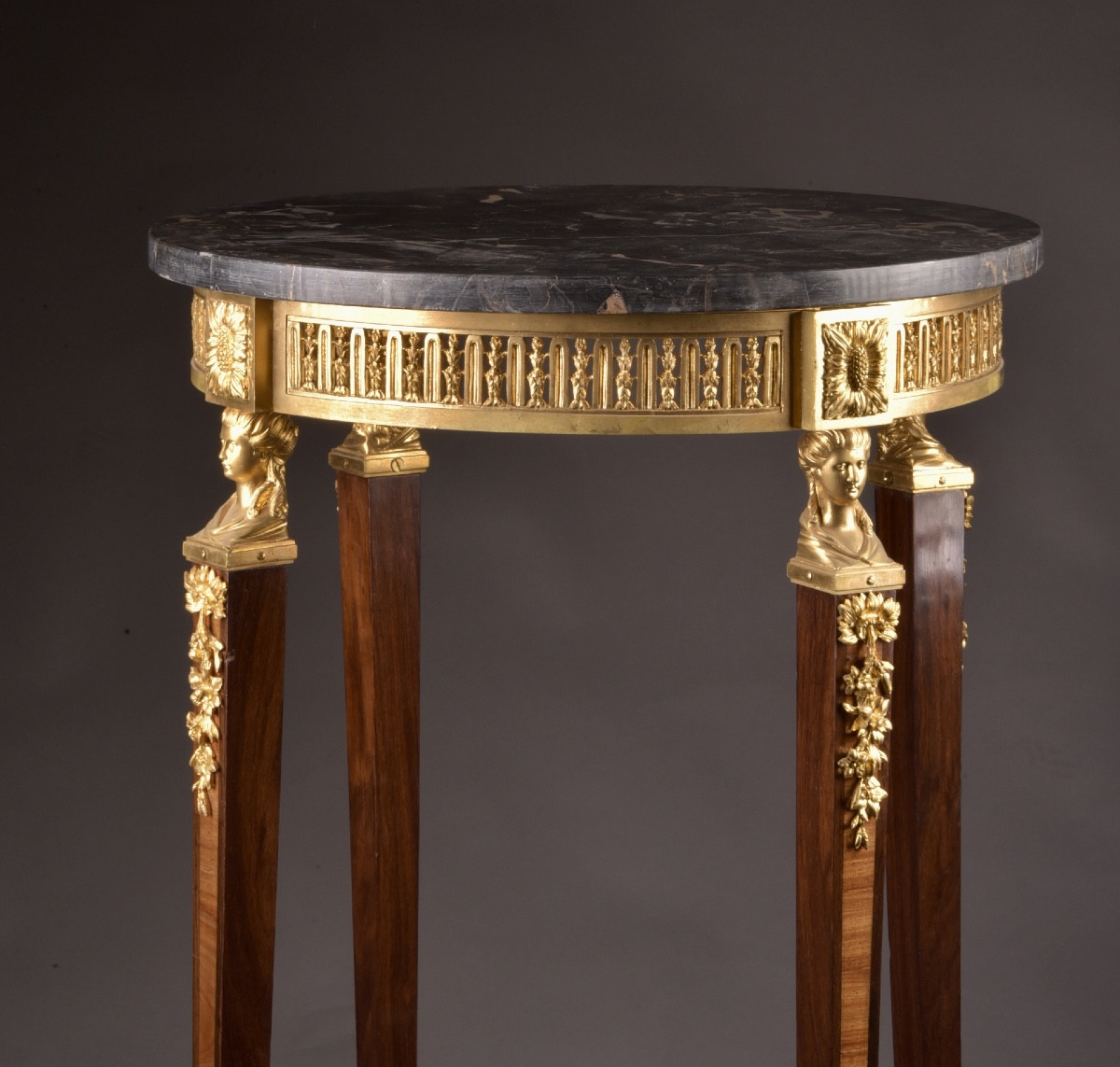 Highly Refined Neoclassical Gueridon Of The Late 19th Century-photo-4