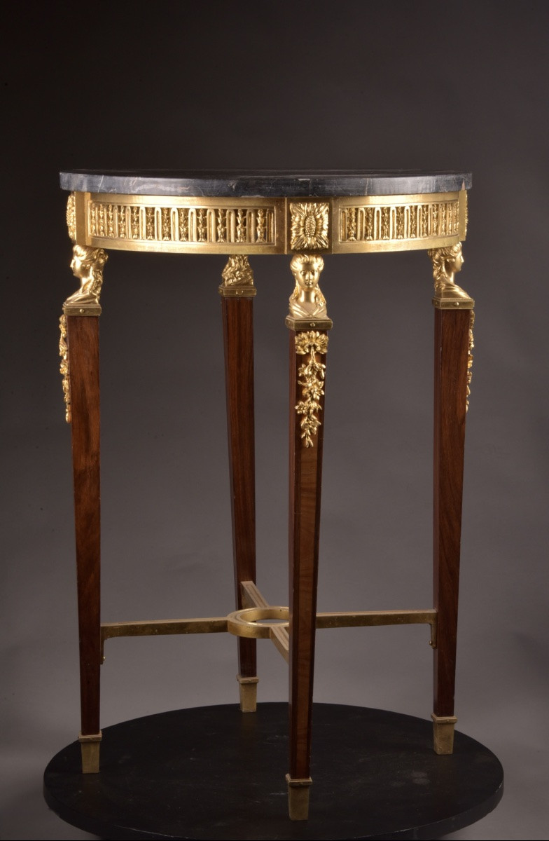 Highly Refined Neoclassical Gueridon Of The Late 19th Century-photo-1