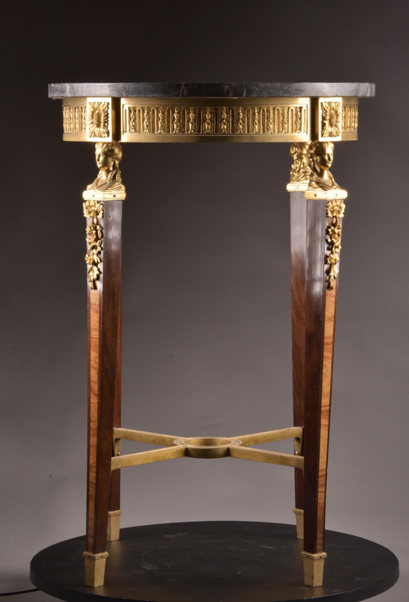 Highly Refined Neoclassical Gueridon Of The Late 19th Century-photo-3