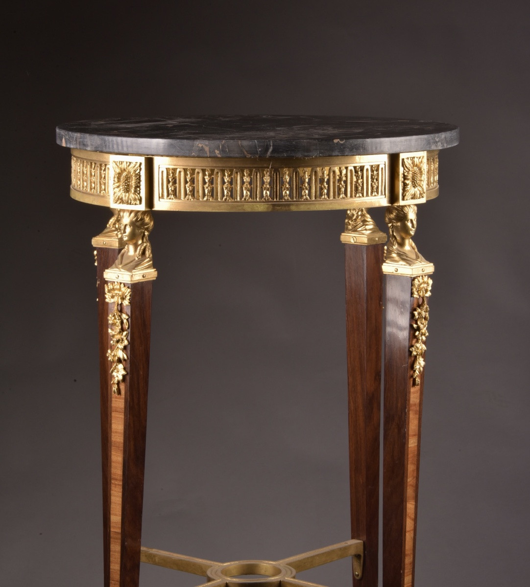 Highly Refined Neoclassical Gueridon Of The Late 19th Century-photo-4