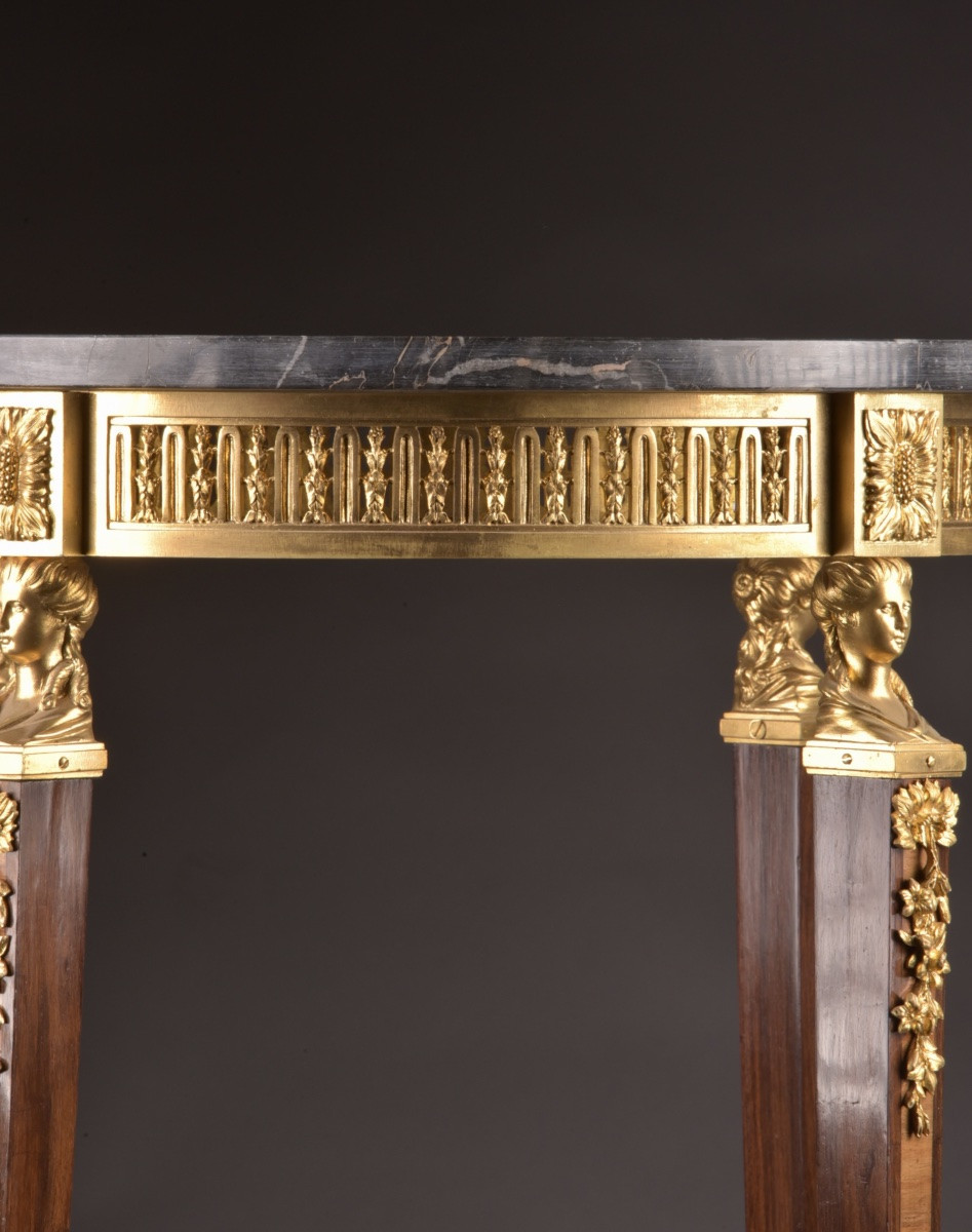Highly Refined Neoclassical Gueridon Of The Late 19th Century-photo-6