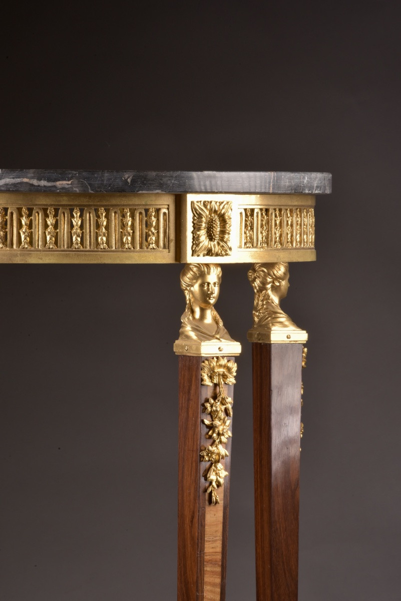Highly Refined Neoclassical Gueridon Of The Late 19th Century-photo-7
